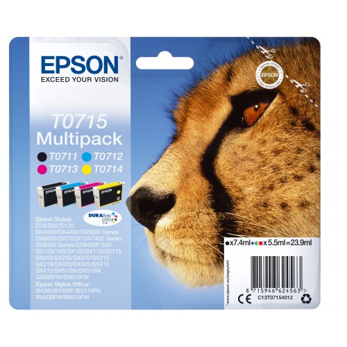 Tin Epson T071540 Multipack Neue Verpackung En Disco Bianco Cd Rohlinge Dvd Rohlinge Blu Ray Rohlinge Und Vieles