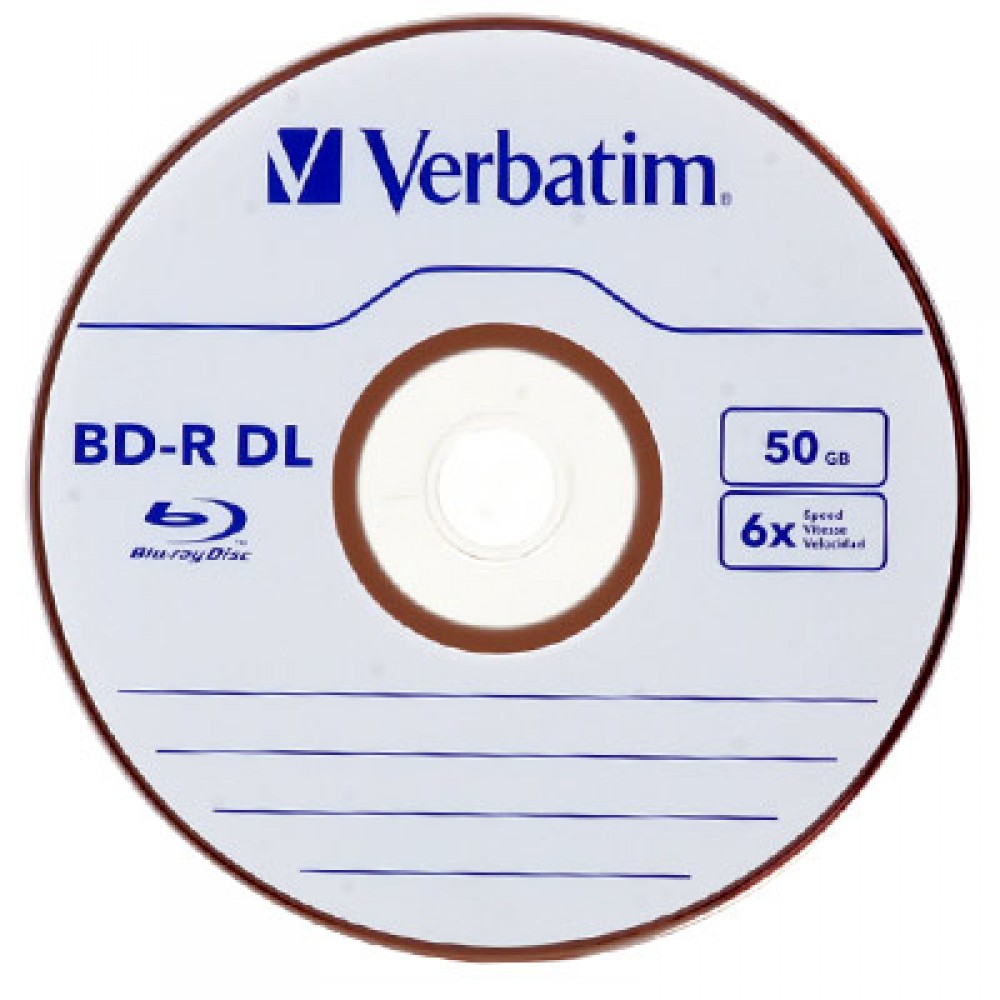 Verbatim Blu-Ray BD-R 25 GB entièrement imprimable - 6x - 50 pièces en  Cakebox